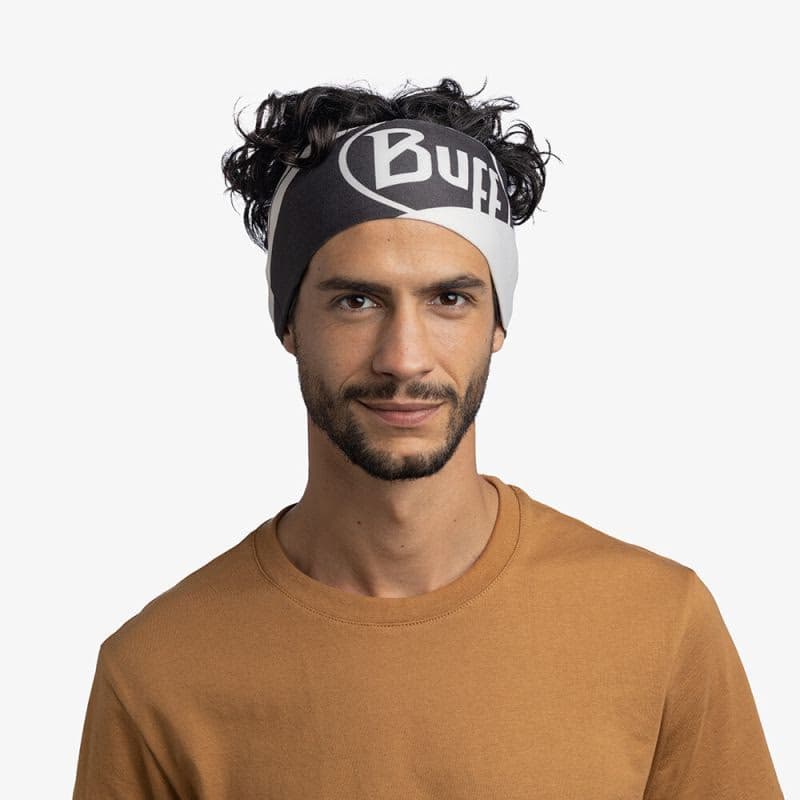 Čelenka BUFF COOLNET UV® WIDE HEADBAND ARTHY GRAPHITE 4