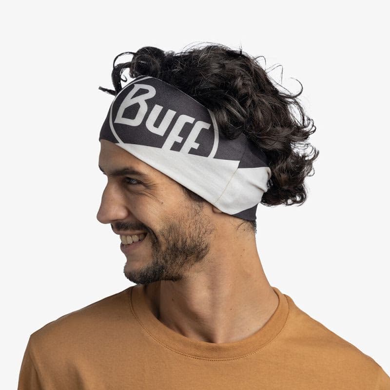 Čelenka BUFF COOLNET UV® WIDE HEADBAND ARTHY GRAPHITE 5
