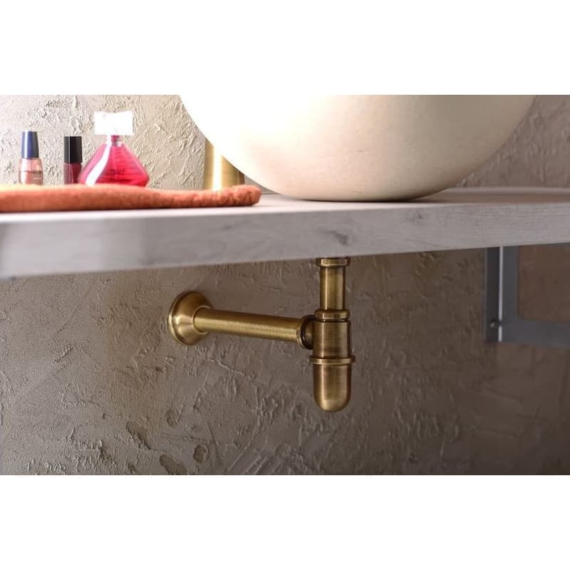 SAPHO - RETRO Umývadlový sifón 5/4", odpad 32, bronz 9596 3