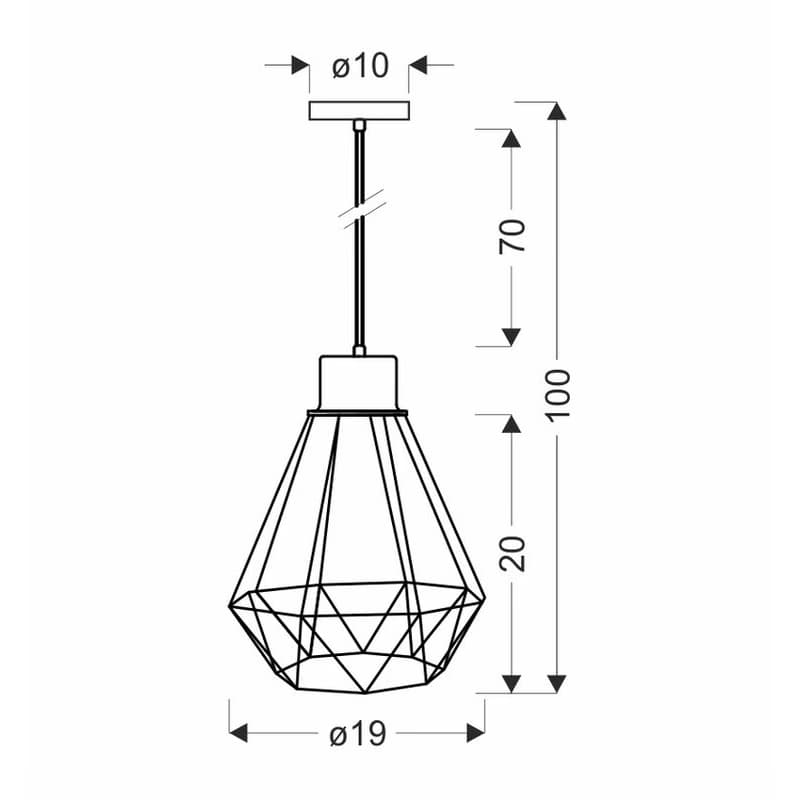 Závesná lampa PRIMO Candellux 4