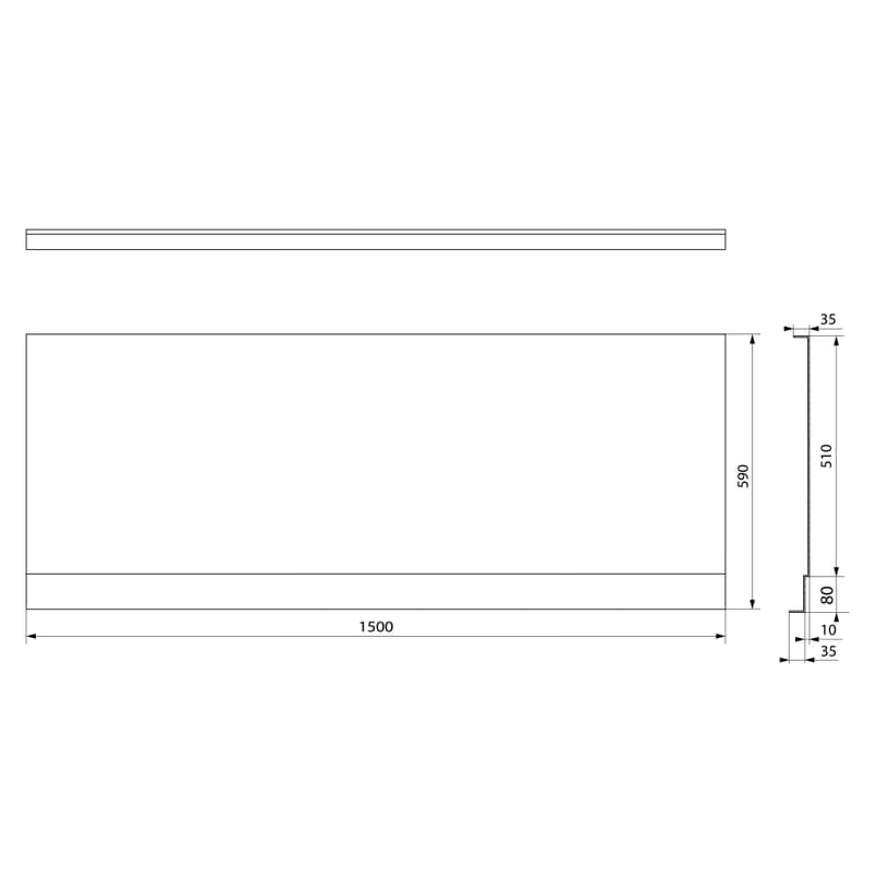 POLYSAN - PLAIN NIKA panel 150x59cm 72496 3