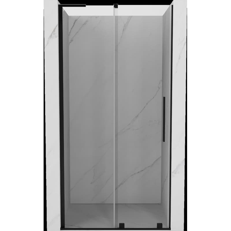 MEXEN/S - Velar L posuvné sprchové dvere 90, transparent, čierna 871-090-003-01-70 1