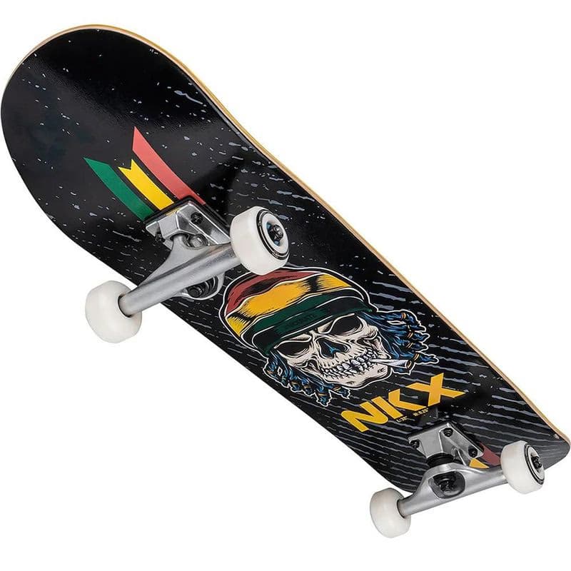 Skateboard NKX Rasta Skull 4