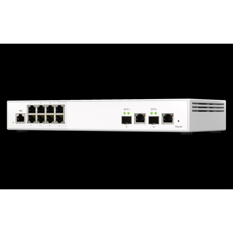 QNAP riadený switch QSW-M2108-2C (8x 2,5GbE RJ45 a 2x kombinované 10GbE SFP+ / RJ-45) 2