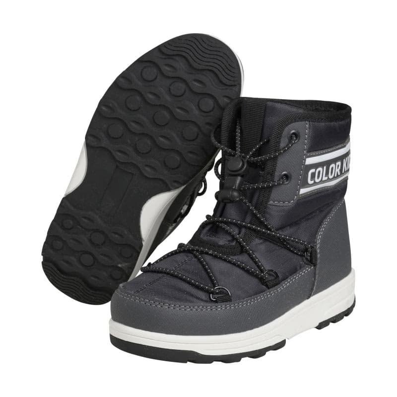 Detské vysoké zimné topánky COLOR KIDS Boots W. String, phantom 2