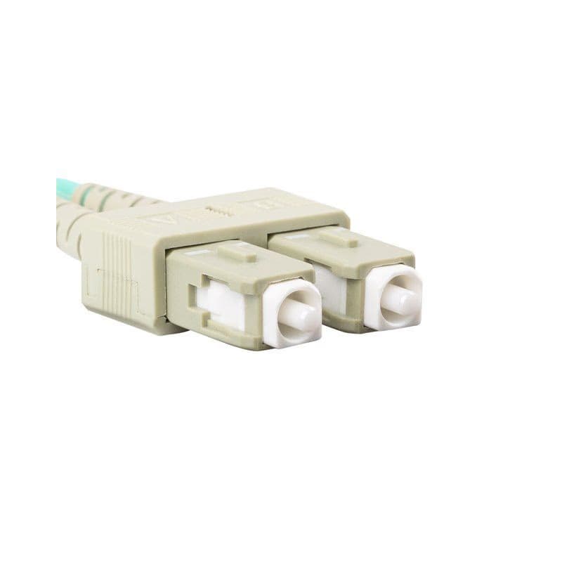 LANBERG optický patch cord MM SC/UPC-SC/UPC duplex 2m LSZH OM3 50/125 priemer 3mm, farba cyan 3