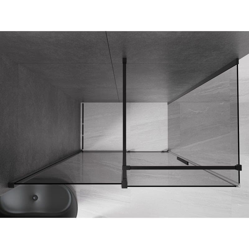 MEXEN/S - Velár sprchovací kút, posuvné dvere 150 x 80, grafit, čierna 871-150-080-41-70 4