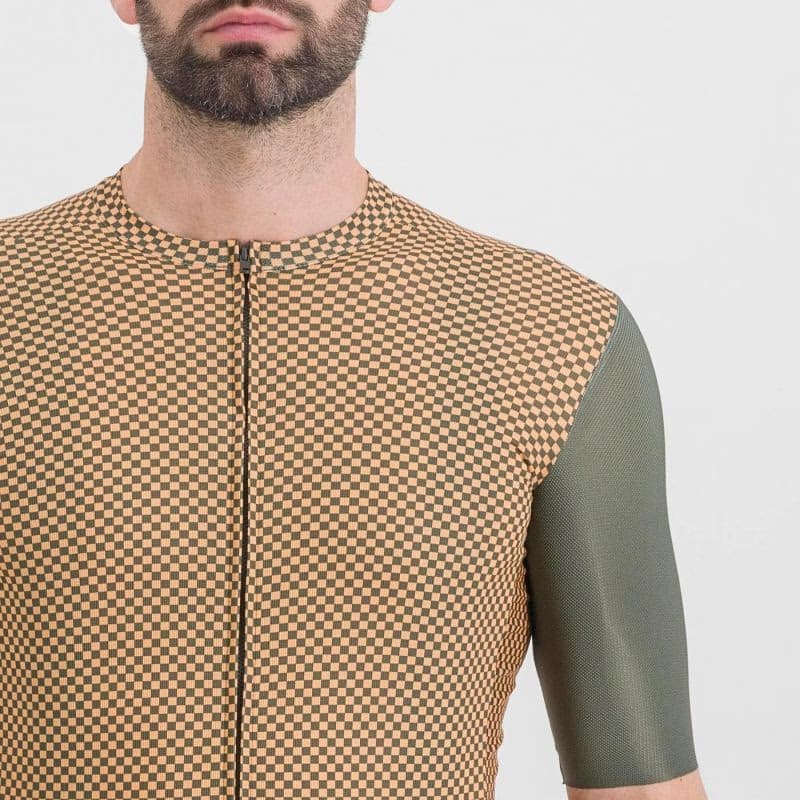 Pánsky cyklistický dres s krátkym rukávom SPORTFUL Checkmate jersey, beetle papaya 5