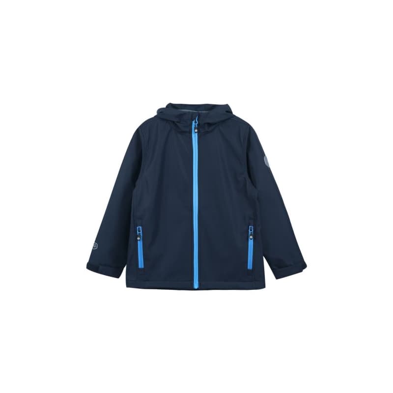 Chlapčenská turistická softshellová bunda COLOR KIDS Softshell Solid Col. - Light, total eclipse 1