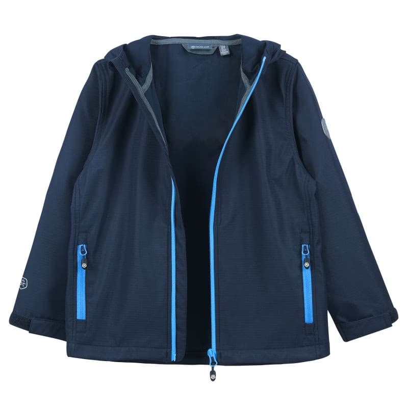 Chlapčenská turistická softshellová bunda COLOR KIDS Softshell Solid Col. - Light, total eclipse 2