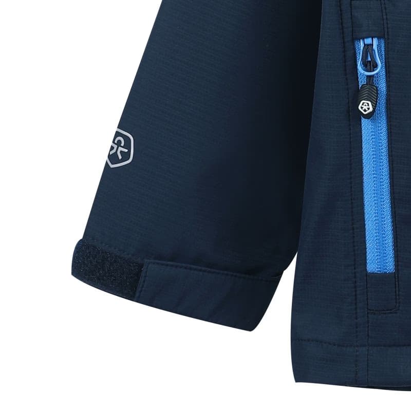 Chlapčenská turistická softshellová bunda COLOR KIDS Softshell Solid Col. - Light, total eclipse 5