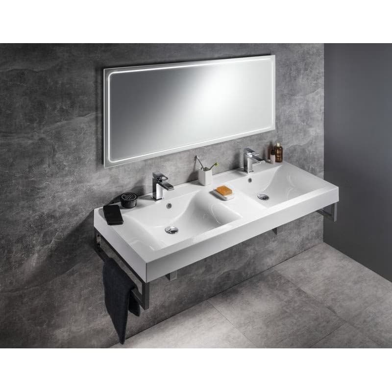 SAPHO - GEMINI zrkadlo s LED osvetlením 150x55cm GM150 3