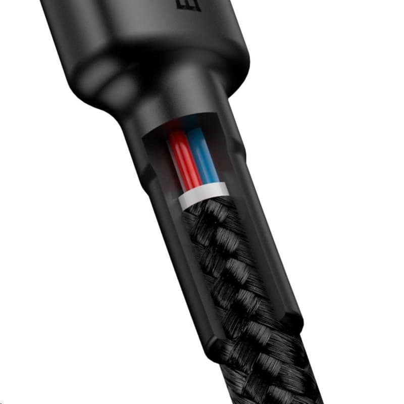 Baseus Cafule Series nabíjací / dátový kábel USB-C na USB-C PD2.0 60W Flash 2m, šedá-čierna 4