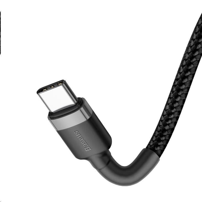 Baseus Cafule Series nabíjací / dátový kábel USB-C na USB-C PD2.0 60W Flash 2m, šedá-čierna 6