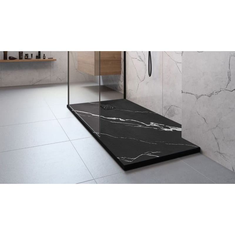 REA - Sprchová vanička Magnum CARRARA BLACK 90x120 REA-K7009 5