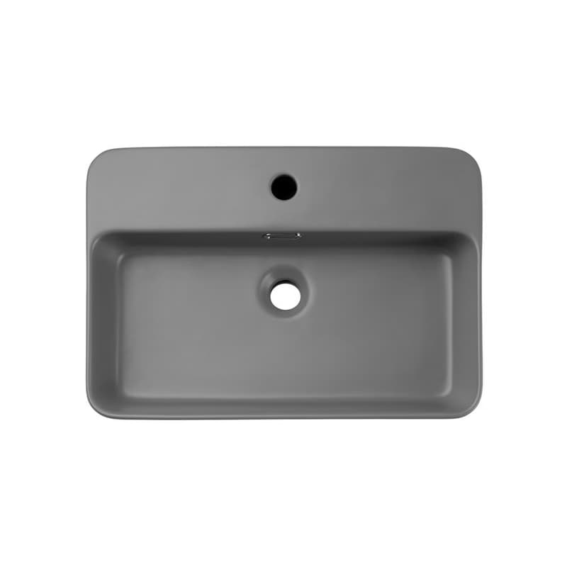 ArtCom Keramické umývadlo TRUST 2 E-6282 | svetlosivý mat 55 cm 3