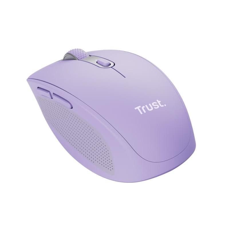TRUST Myš OZAA, Bezdrôtová, fialová 2