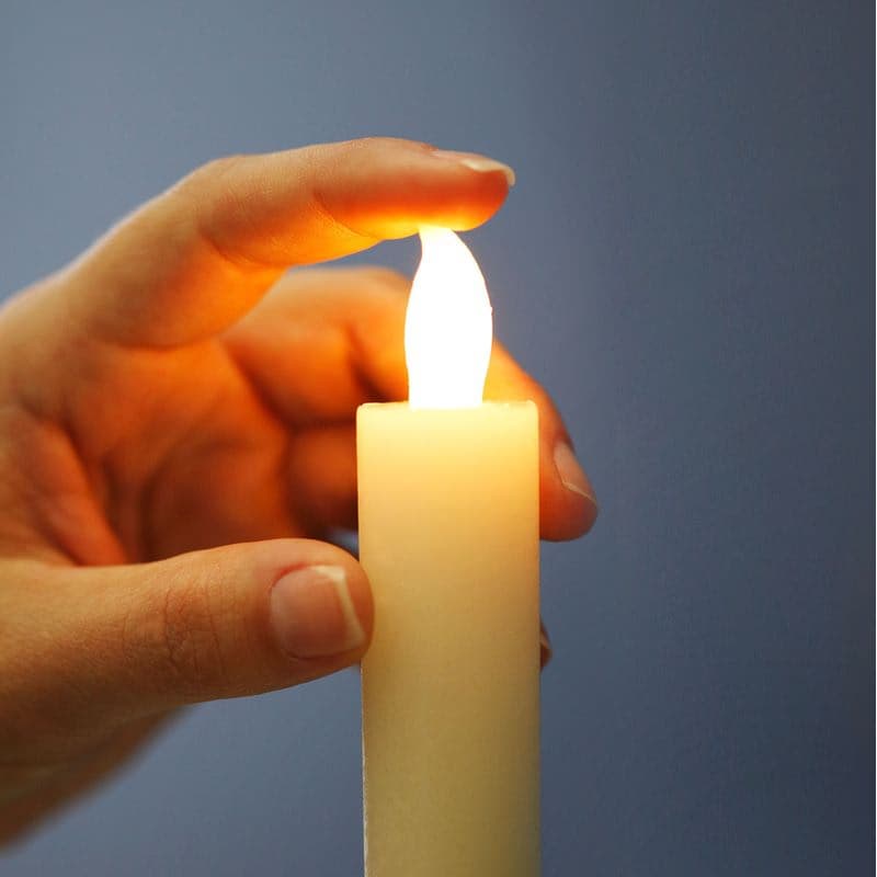 LED skutočné voskové sviečky, sada 3 ks 1
