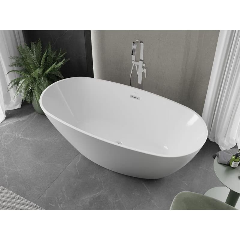 MEXEN - Eris voľnestojacia vaňa 155 x 80 cm biela 53441558000 3