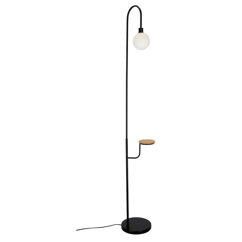 Stojaca lampa čierna polica 173 cm Vanity 6
