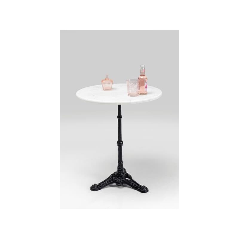 Bistro Kaffeehaus stôl okrúhly biely/čierny Ø60 cm 1
