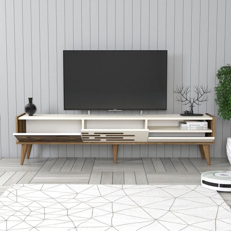 Living Room Furniture Set Valensiya - Walnut, Cream 3