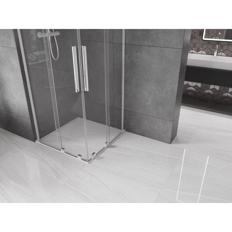 MEXEN/S - Velar L Duo sprchovací kút, posuvné dvere 80 x 80, transparent, chróm 871-080-080-02-03-01 5