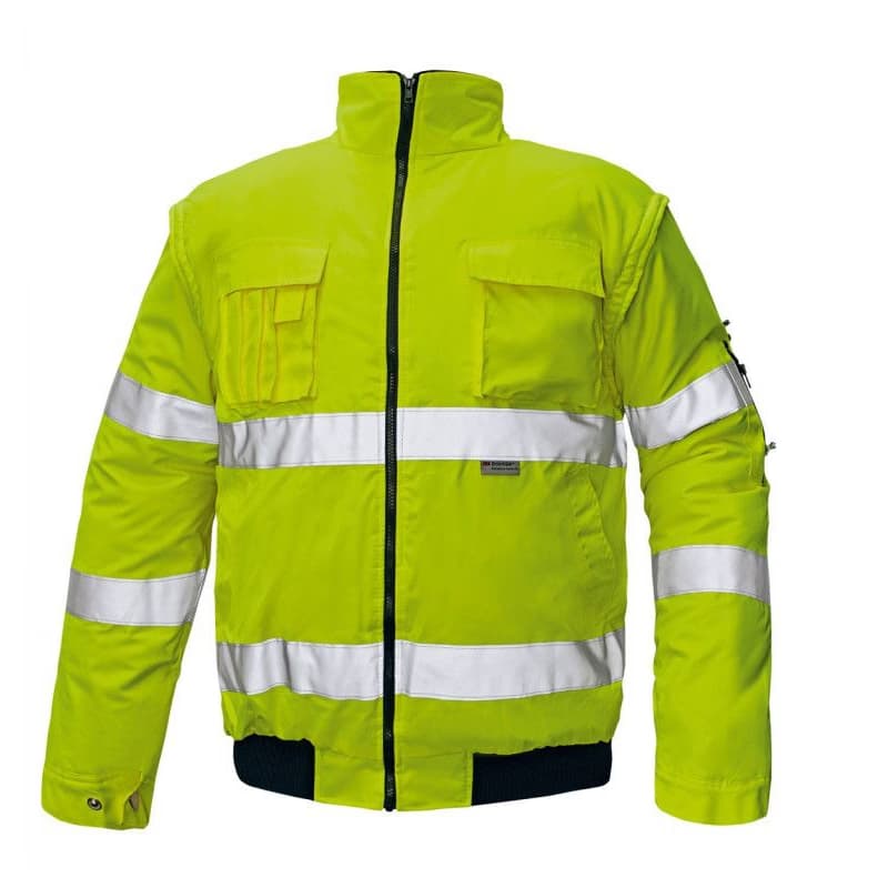 CLOVELLY pilot bunda HV oranž./navy S 6