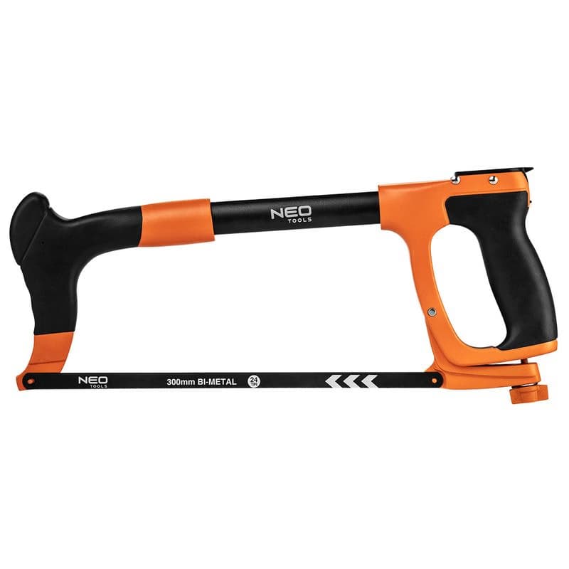 NEO TOOLS Kovová píla pre vysoké zaťaženie 300 mm s úložným priestorom na listy, hliníková dvojzložková rukoväť 43-301