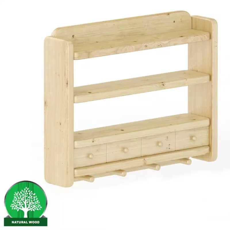 Polička borovica PK118-50x40x10 surová 1