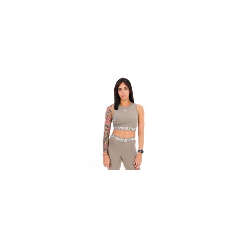 Dámske tréningové tielko NIKE PRO DF 365 CROP TANK-320-Beige