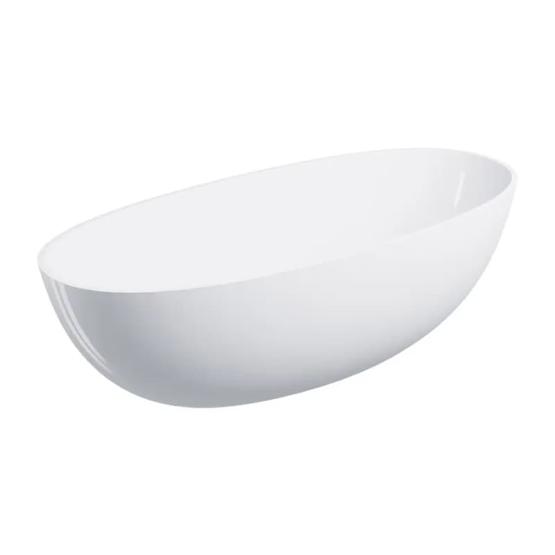 OMNIRES - SHELL M+ voľne stojaca vaňa,, 175 x 78 cm, biela lesk SHELL175WWBP 5