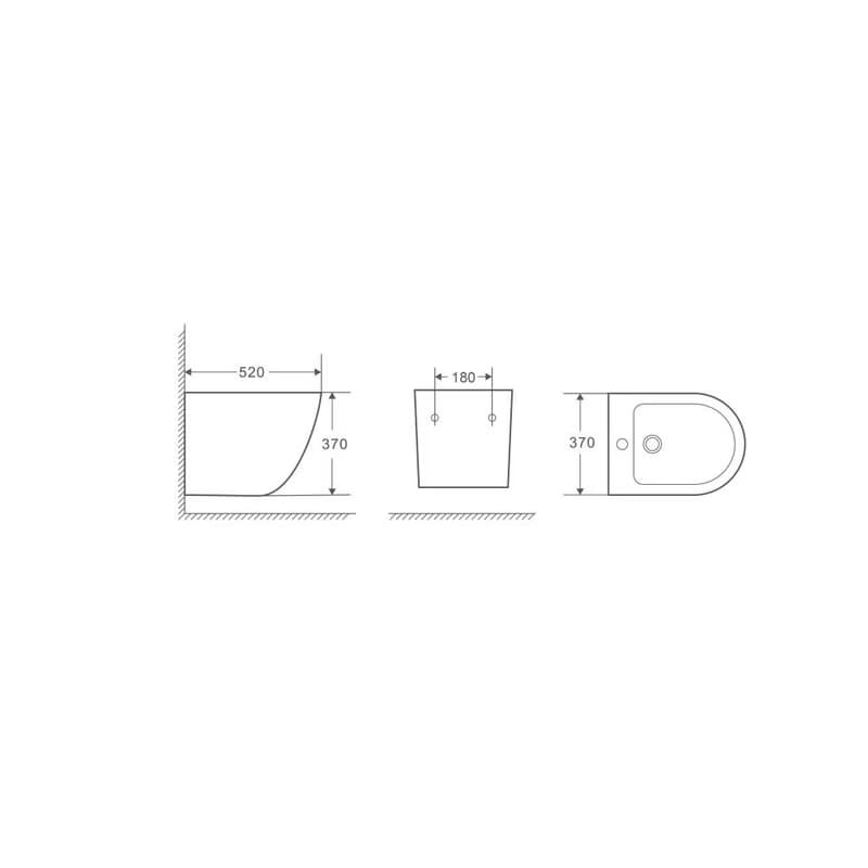 OLSEN SPA - Závesný bidet OVALE OLKLT017F 2