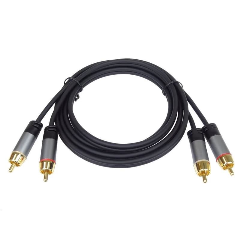 PREMIUMCORD kábel, 2x CINCH-2x CINCH M/M, 5m 4