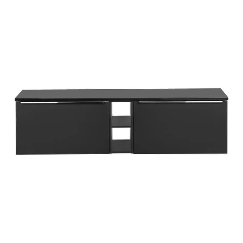 ArtCom Kúpeľňová skrinka s doskou SANTA FE Black D180/1 | 180 cm 2