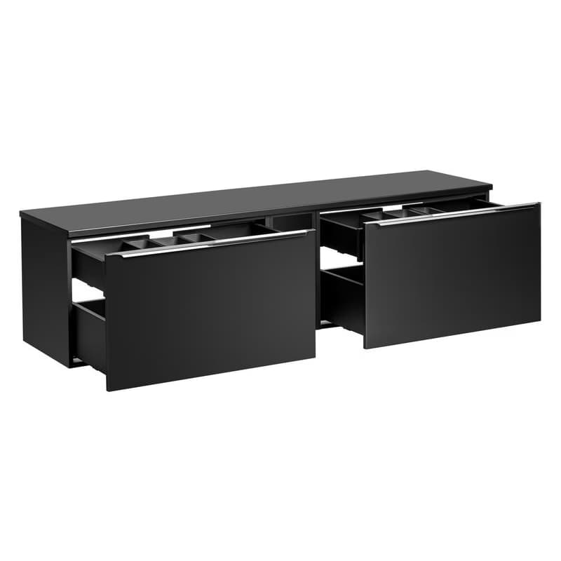 ArtCom Kúpeľňová skrinka s doskou SANTA FE Black D180/1 | 180 cm 3