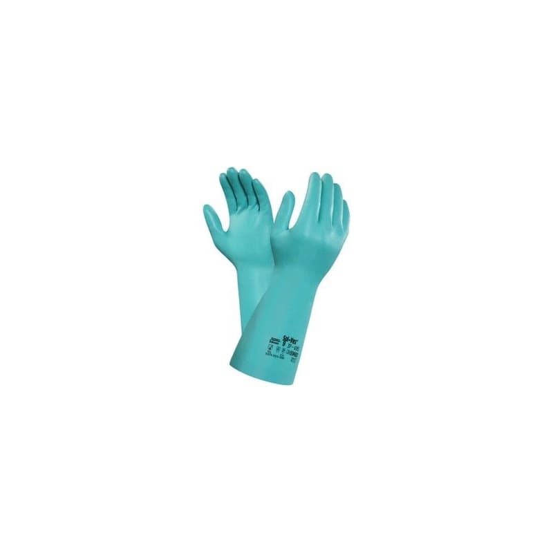 Chemické rukavice ANSELL SOL-VEX 37-695, máčané v nitrile, veľ. 10 1