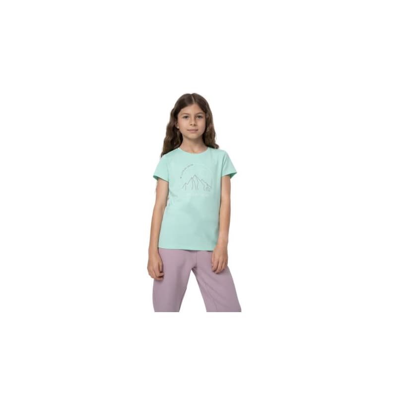 Dievčenské tričko s krátkym rukávom 4F JUNIOR TSHIRT F387-47S-MINT 1