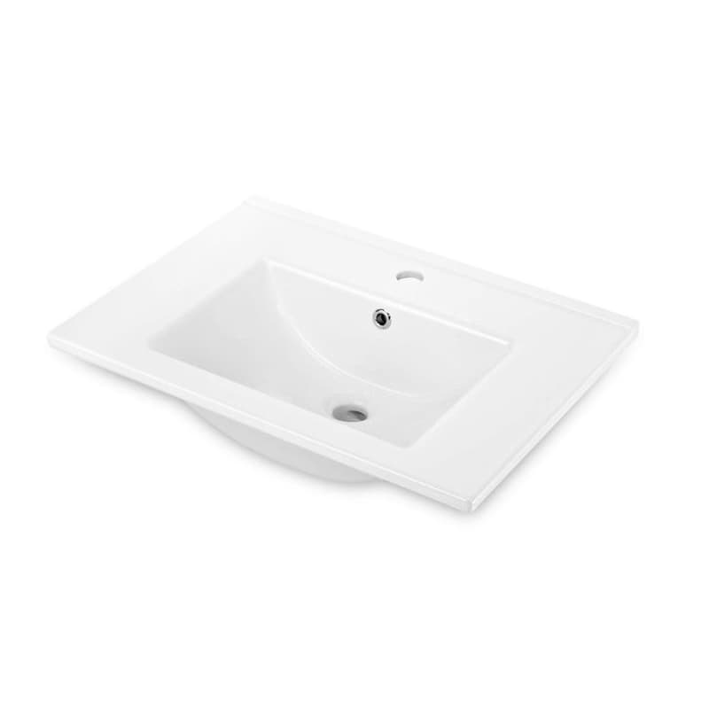 DEANTE - Floxs biela - Keramické umývadlo, vsadené - 60 cm CDI_6U6M 1