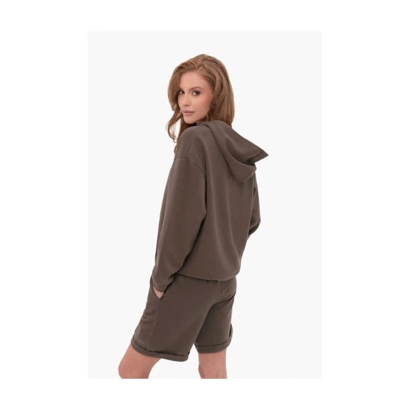Dámske teplákové kraťasy VOLCANO HOLLY-500-BROWN 3