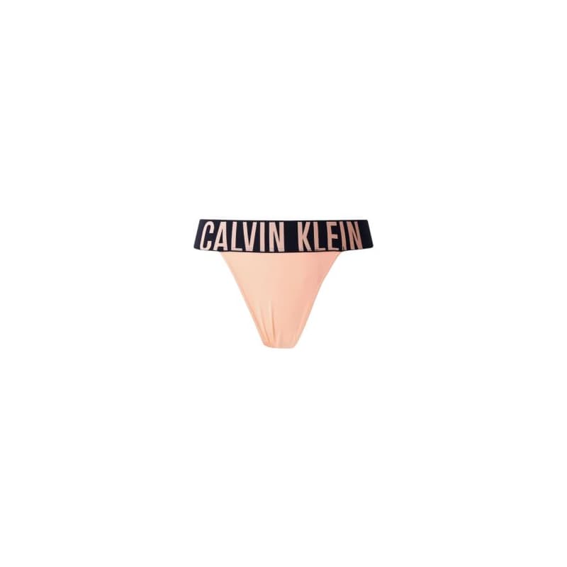 Dámske nohavičky CALVIN KLEIN HIGH LEG THONG-Papaya Punch 1