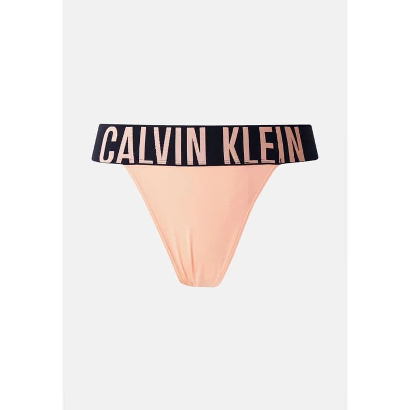 Dámske nohavičky CALVIN KLEIN HIGH LEG THONG-Papaya Punch 2