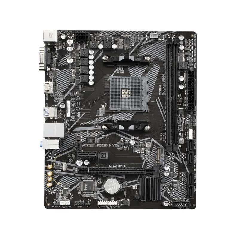GIGABYTE MB Sc AM4 A520M V2, AMD A520M, 2xDDR4, 1xHDMI, 1xVGA, mATX 2