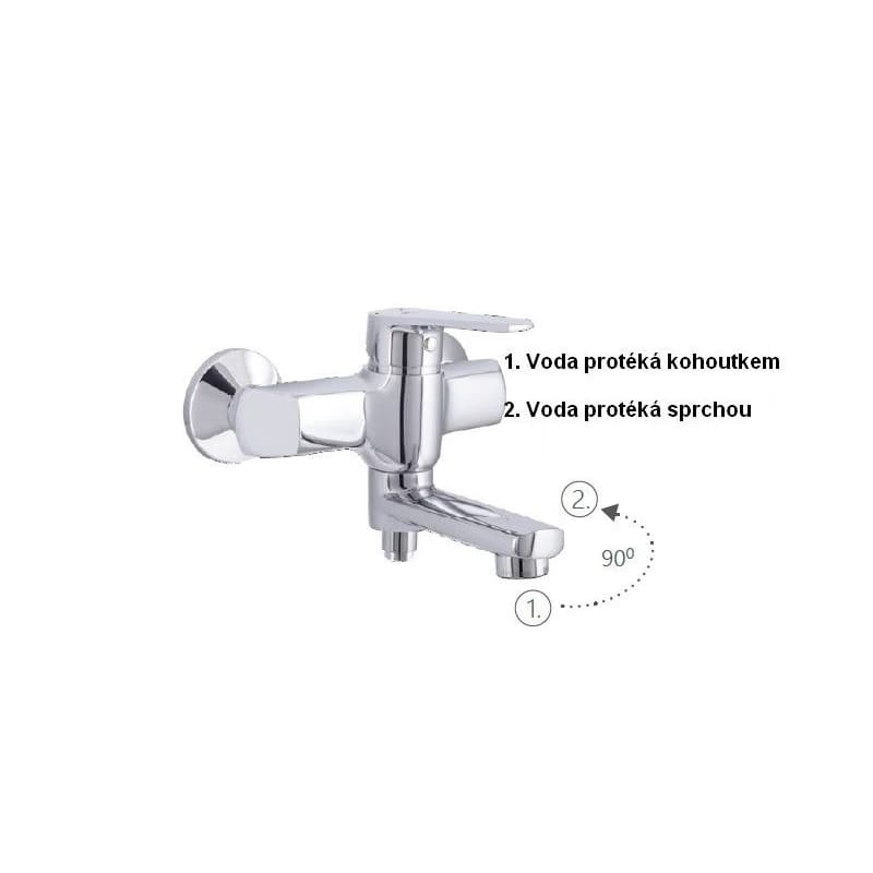 Rubineta - Vaňová batéria DELI-10 SW OLBADEL10SW 2