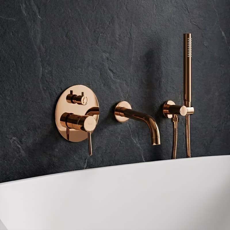 REA - Podomietková vaňová batéria LUNGO Copper + BOX REA-B7996 6