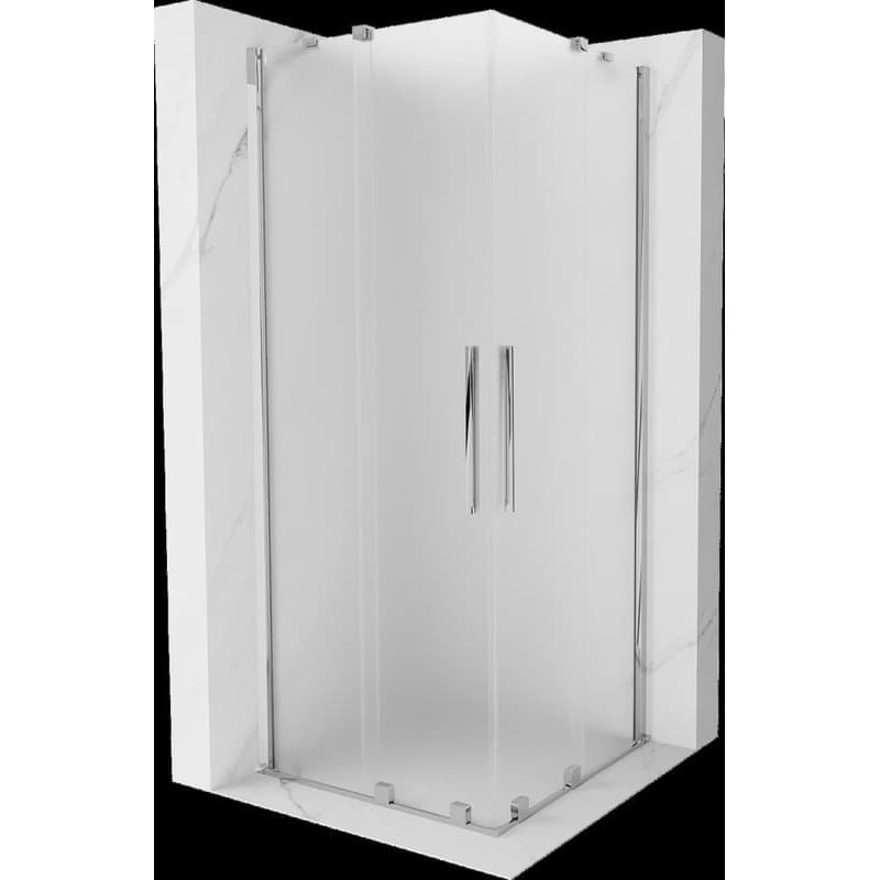 MEXEN/S - Velar Duo sprchovací kút, posuvné dvere 90 x 90, dekor, chróm 871-090-090-32-01 1