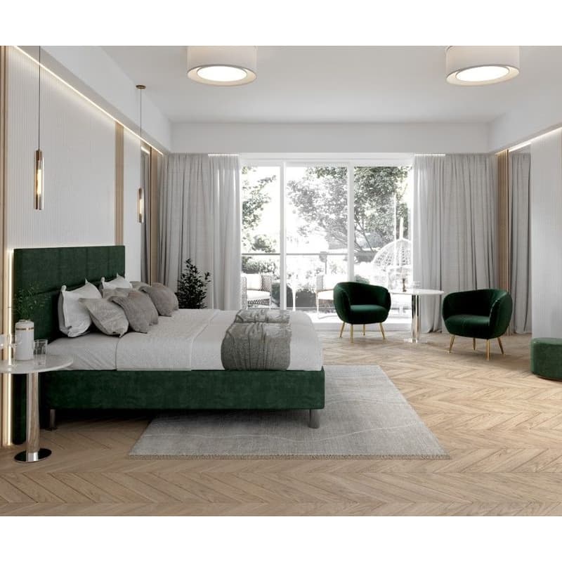 FDM Hotelová posteľ HARMONY | zelená 90 x 200 cm 2