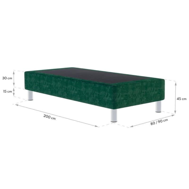 FDM Hotelová posteľ HARMONY | zelená 90 x 200 cm 4
