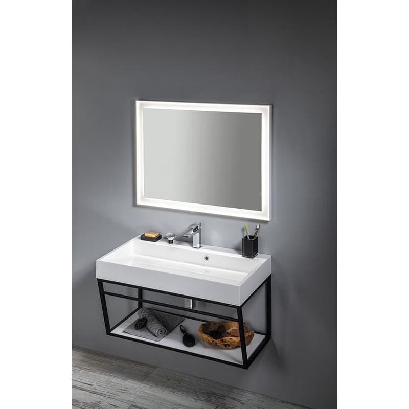 SAPHO - AMUR umývadlo vrátane krytu výpuste 90x46cm, liaty mramor, biela 55032 5