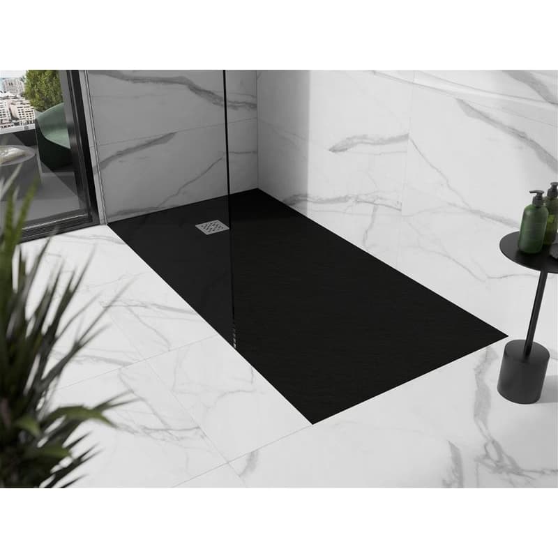 MEXEN - Stone+ sprchová vanička obdĺžniková 180x80, čierna 44708018 2